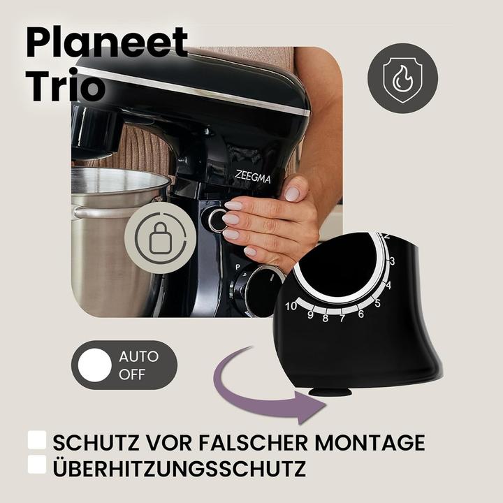 Image du produit Zeegma Planeet Trio (1500 W, 5.20 l)