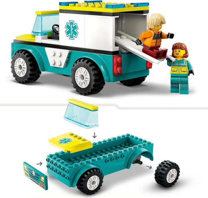 Actual product image LEGO 60403 Rescue car and snowboarder (60403, LEGO City)