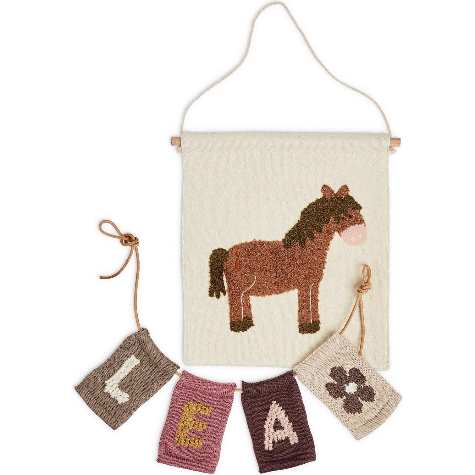 Smallstuff, Wanddeko, - Wall deco, horse - Natural - 37x33 cm (40023-14) (37 x 33 cm)