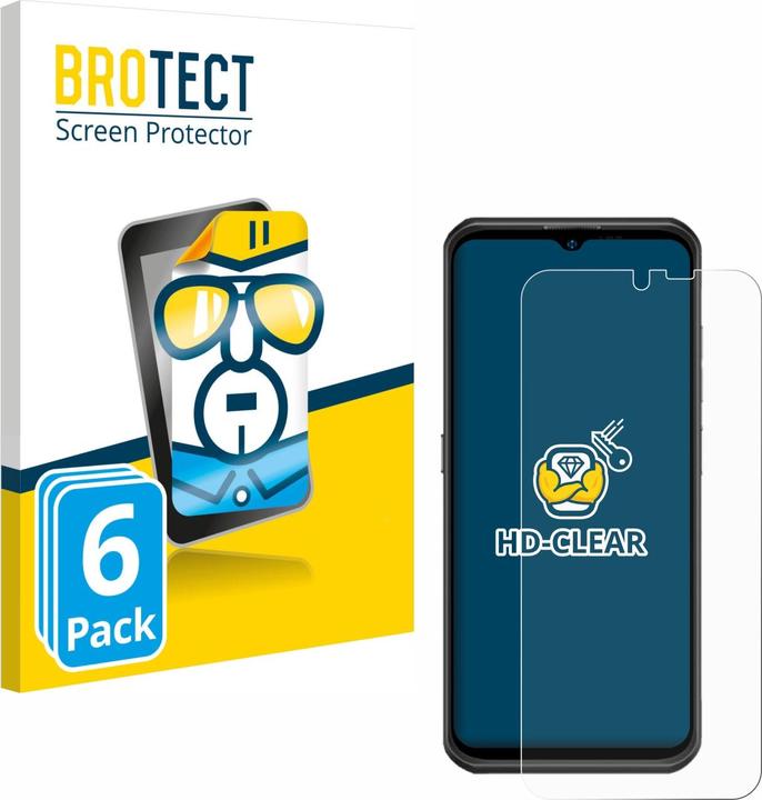 Produktbild BROTECT Schutzfolie Displayschutz Displayschutzfolie Folie Klar Transparent (6 Stück, Ulefone Armor 17 Pro)