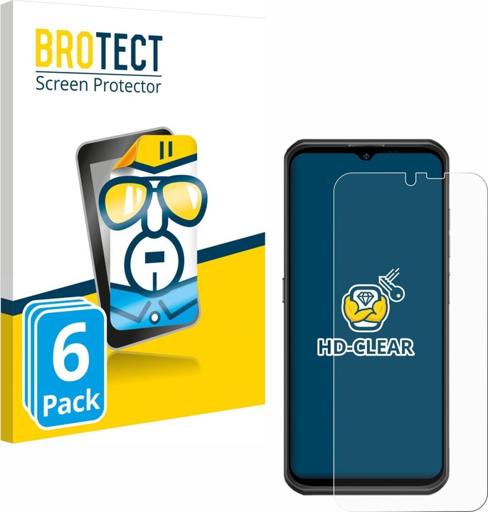 Actual product image BROTECT Screen Protector Clear (6 Piece, Ulefone Armor 17 Pro)