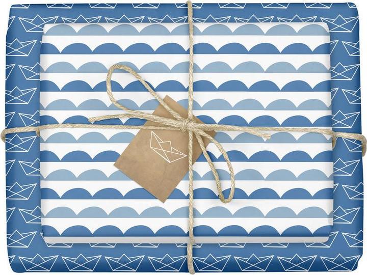 Dabelino Geschenkpapier-Set: Papierboote (zur Ge (Geschenkpapier, 4 x)