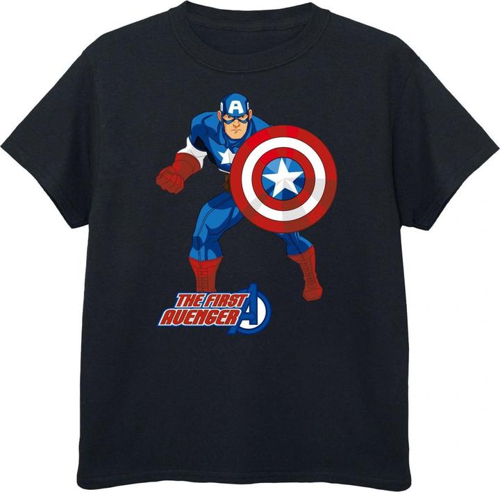 Actual product image Captain America Boys The First Avenger T-Shirt (128)