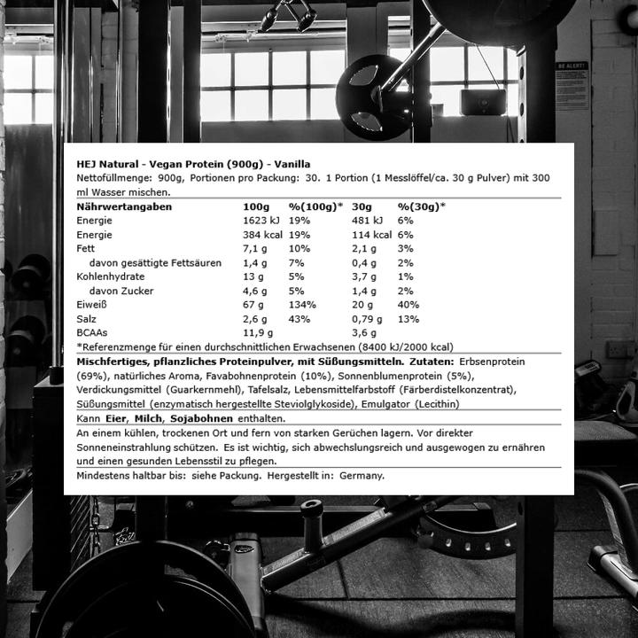 Actual product image HEJ Nutrition Protein Vegan (1 pcs., 900 g)