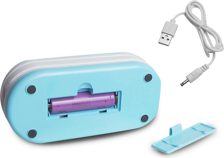 Actual product image Lasmex Collapsable LED desk Lamp 10W, 3000/4500/6000K, 1200mAh, blue, LTC