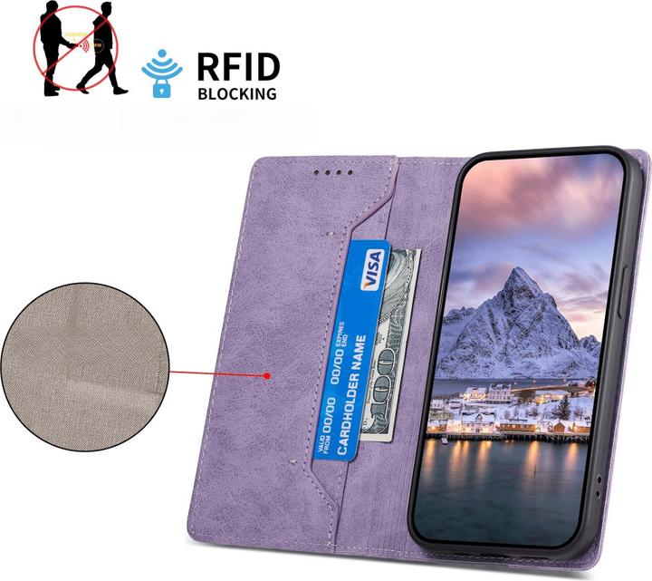 Produktbild Cover-Discount Xiaomi Redmi Note 14 5G - Flip Case mit RFID Blocker (Xiaomi Redmi Note 14 5G)
