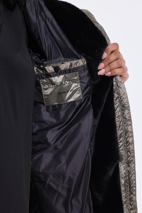 Actual product image Ulla Popken HYPRAR Metallic Quilted Coat
