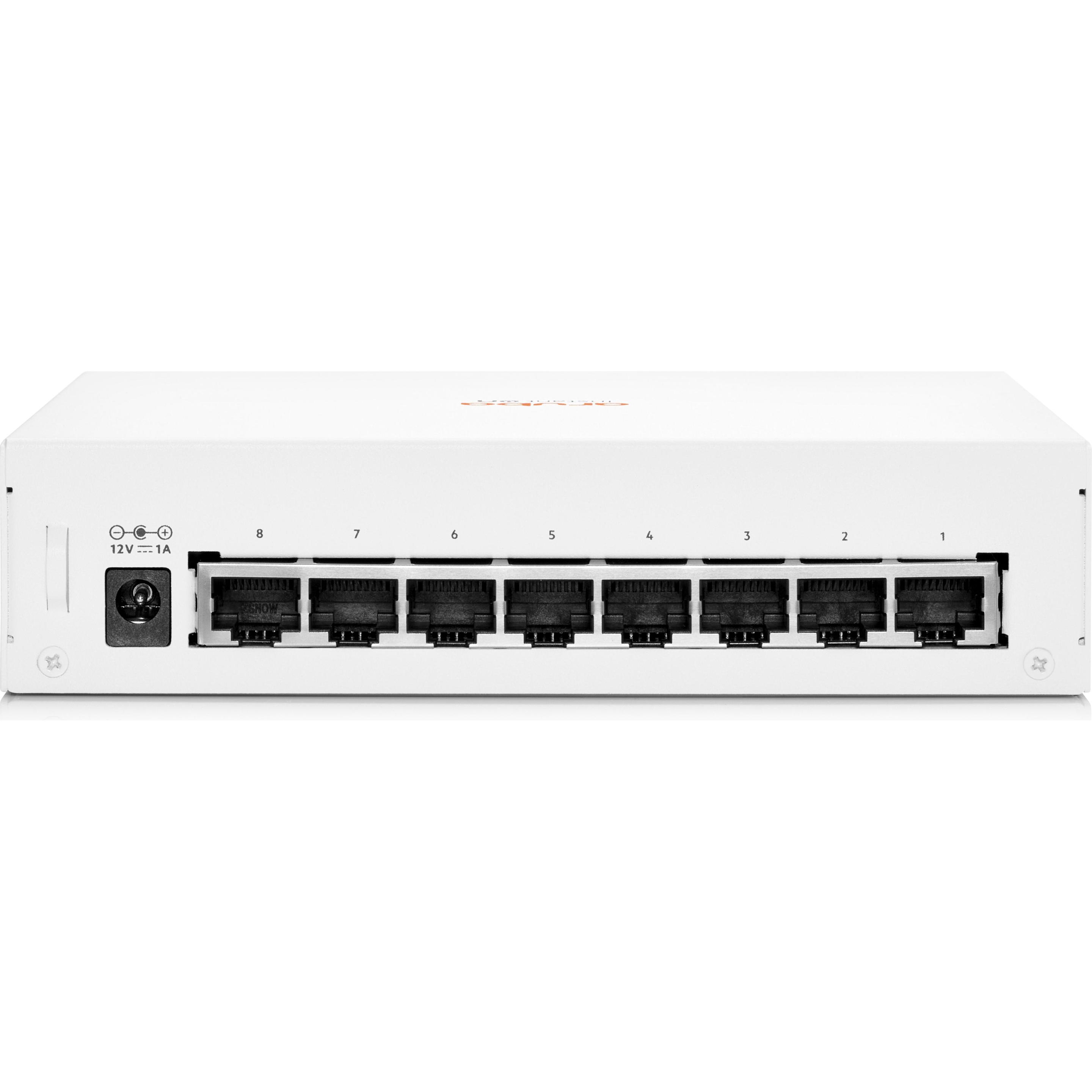 Thumbnail - Aruba Instant On 1430 Switch R8R45A (8 Ports), Netzwerk Switch, Weiss