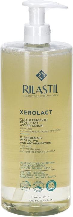 Actual product image Rilastil Xerolact Protective Cleansing Oil for Irritations 750ml (750 ml)