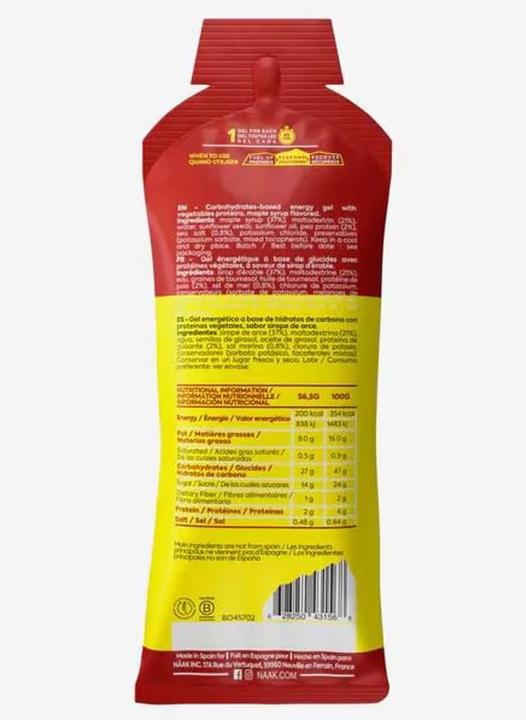 Immagine prodotto Näak Energy Gel (Sciroppo d'acero, 1 pz., 57 g)