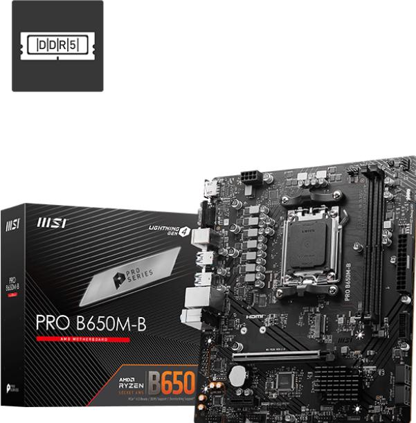 Produktbild MSI PRO B650M-B (AM5, AMD B650, mATX)