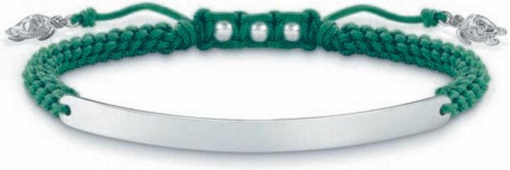 Immagine prodotto Thomas Sabo Bracciale Tartaruga Verde (21 cm, Argento, Materiale sintetico)