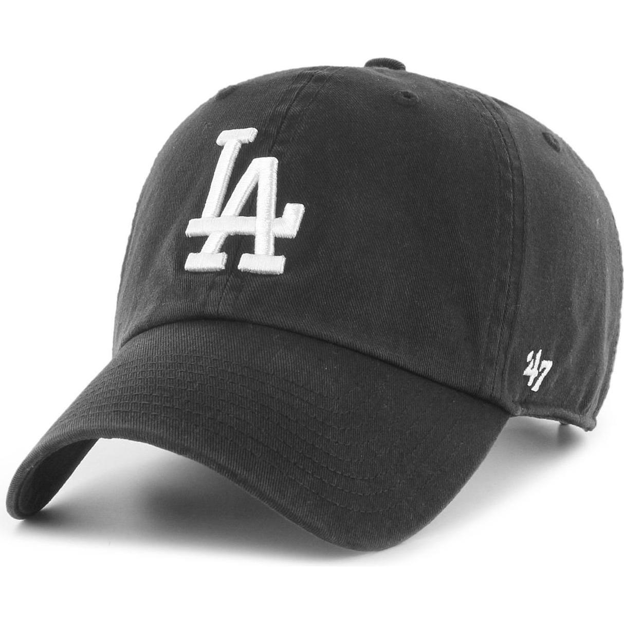 47 Brand, Jungen, Cap, Strapback Kinder Cap CLEAN UP Los Angeles Dodgers, Schwarz, (53, 55, 56, 52 C, 54 C)