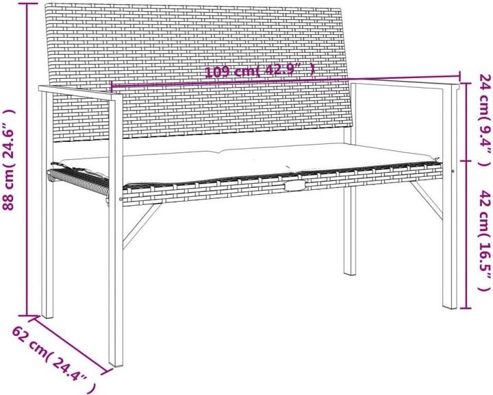 Produktbild vidaXL Gartenbank
