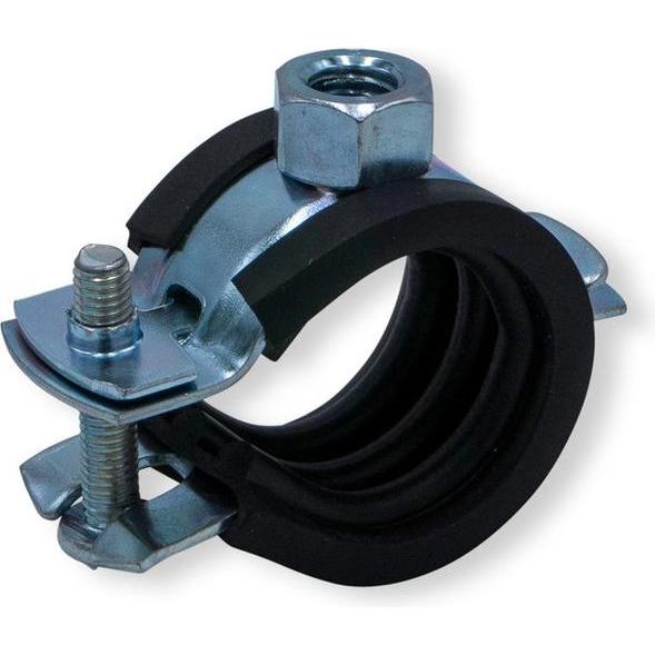 Sanpro, Zubehör Sanitärinstallation, Gelenk Rohrschelle mit Kippschraube + Schallschutz für Rohr, Grösse 26 - 30 mm
