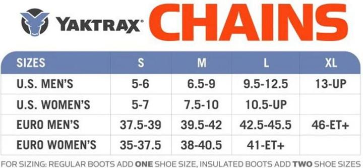 Produktbild Yaktrax Chains (44 - 46)