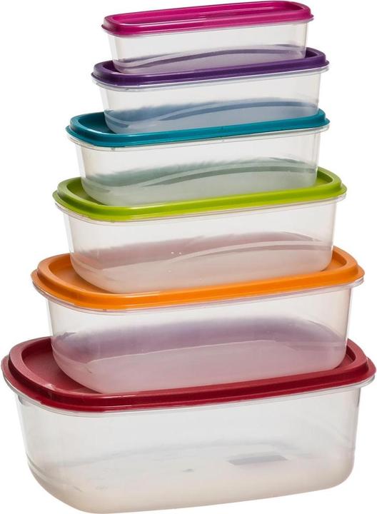 Immagine prodotto JTI Scatole portaoggetti colorate in confezione da 6 - Multicolore (2.80 l)