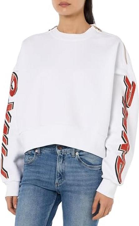 Produktbild Pinko Nausicaa Sweatshirt mit Strass-Print (XXS)