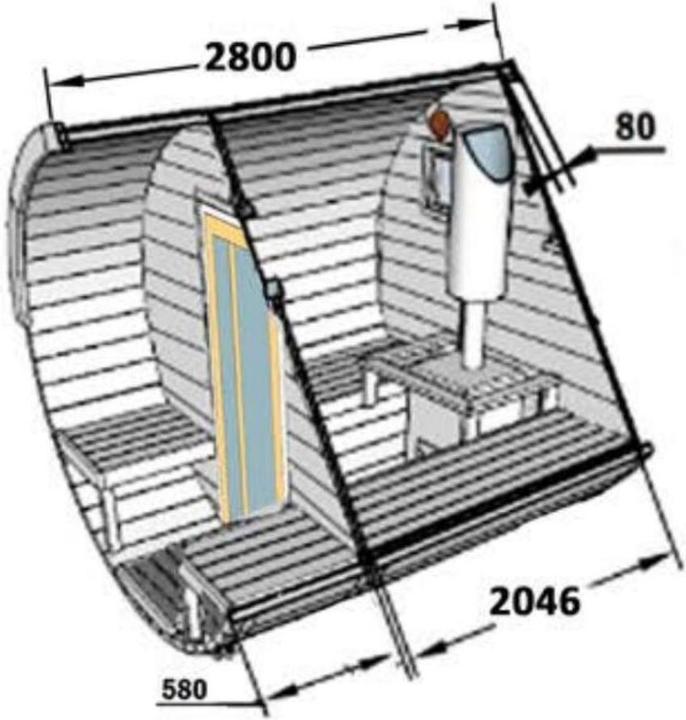 Immagine prodotto FinnTherm Sauna a barile Carrie