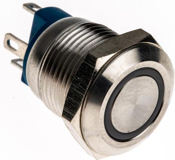 Image du produit RS PRO 12mm,Stainless,Blue,ring,mom,12V