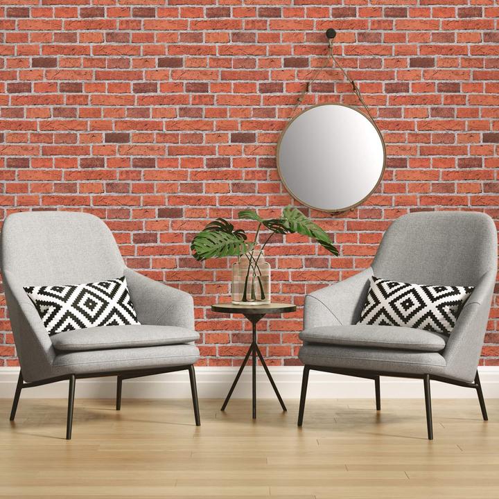 Immagine prodotto A.S. Création Dekora Nature 6 Rosso Ossido, Rosso Arancio, Telegrigio