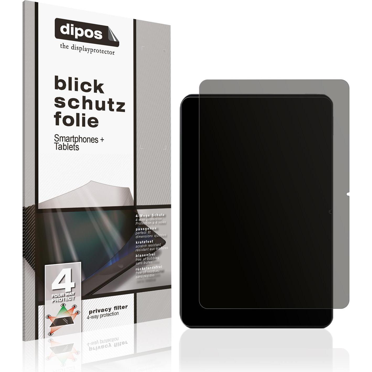 Dipos Privacy Blickschutzfolie 4-Way (1 Stück, Xiaomi Pad 6s Pro), Tablet Schutzfolie