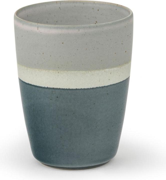 Bredemeijer 1x4 Mugs Sven 200ml Tassen Steingut Streifen 147080 (200 ml, 4 x)