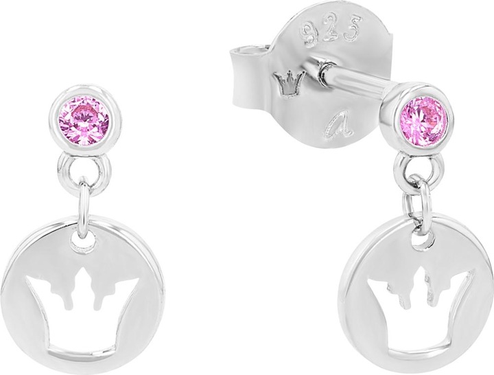 Produktbild Prinzessin Lillifee Ohrschmuck für Mädchen, 925 Sterling Silber, Zirkonia synth. | Krone (Silber 925)