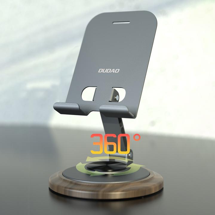 Produktbild Dudao F17M 360Â° metal phone stand - gray