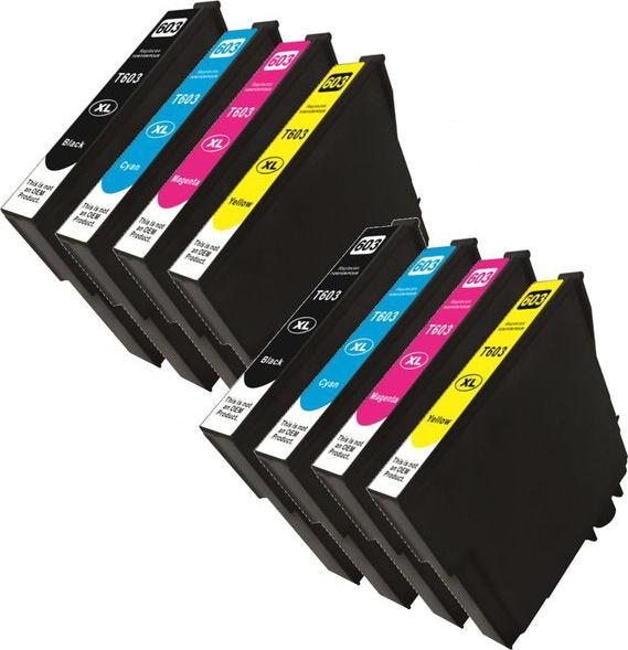 Actual product image Hermex Compatible Ink Cartridge XL for Epson Expression Home XP-2105 (M, C, Y, FC)