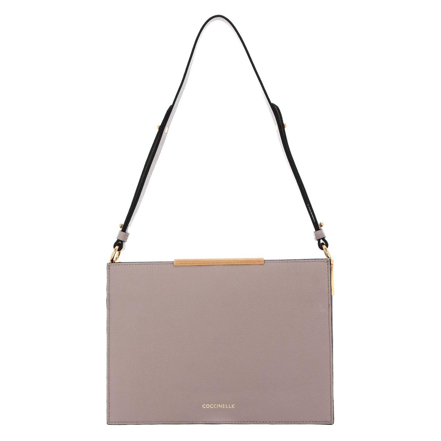 Coccinelle, Damen, Handtasche, Delices Flat Shoulder Bag, Beige