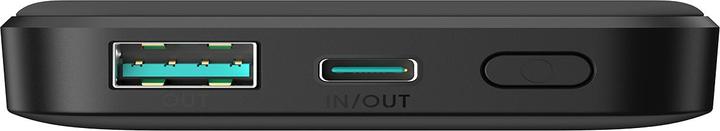 Actual product image Joyroom Powerbank JR-W020 Mini 5000mAh USB-A USB-C inductive 20W - black + USB-C / USB-C cable (5000 mAh, 20 W, 18.50 Wh)