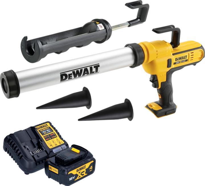Image du produit DeWalt DCE 581 M1K Pistolet à cartouche sans fil 18 V 310 ml + 1x batterie 4,0 Ah + chargeur + coffret