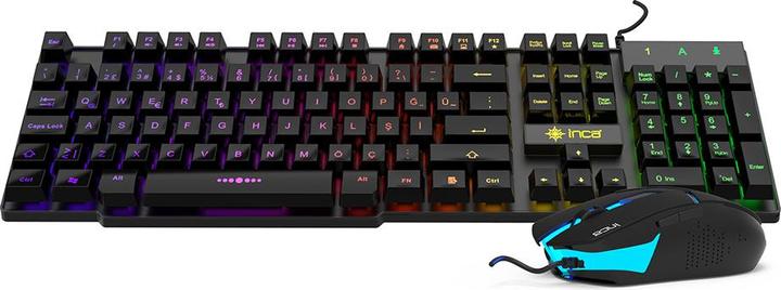 Actual product image Inca Gaming keyboard IKG-448 incl. mouse, RGB, German layout retail (Germany, Cable)