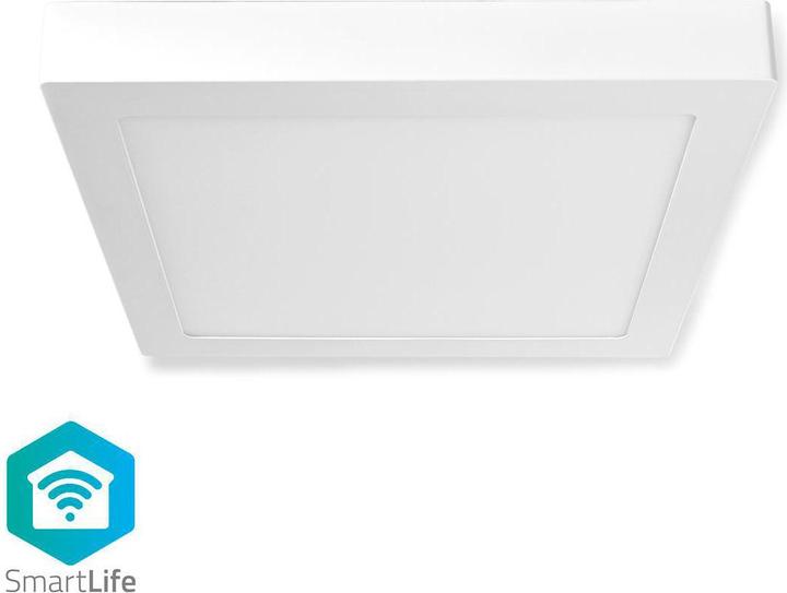 Produktbild Nedis Wi-Fi Smart Ceiling Light | Quadratisch | 30 x 30 cm | Warmweiss bis Kaltweiss | Vollfarbig (RGB (1400 lm)