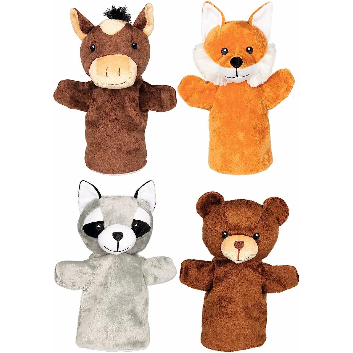 Goki Handpuppen Arino, Funu, Wassti und Baru