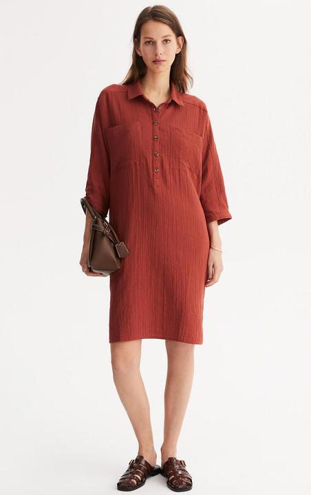 Produktbild Anne Weyburn Knielanges Kleid aus reiner Baumwolle (36)