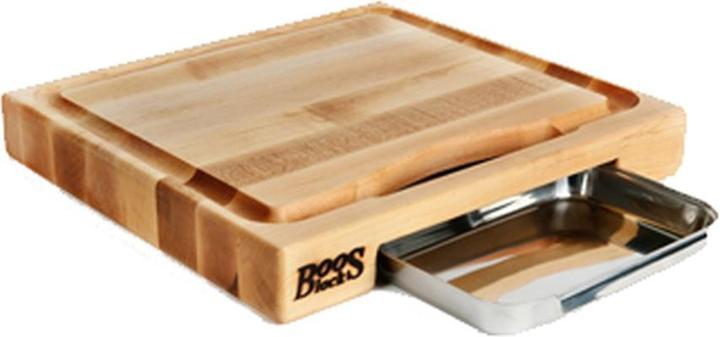 Productafbeelding John Boos Boos Blocks Prepmaster Snijplank met Sapgeul en Opvangbak, 61x46x6cm esdoornhout