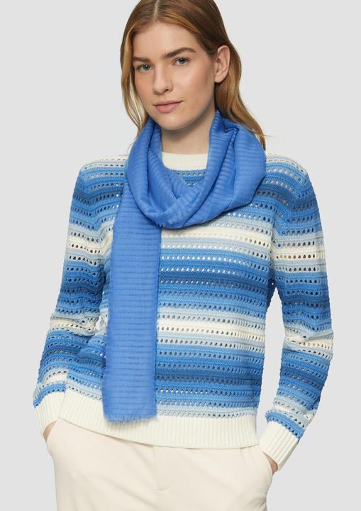 Immagine prodotto s.Oliver Tuch Gestreifter Schal aus Webware mit Fransen