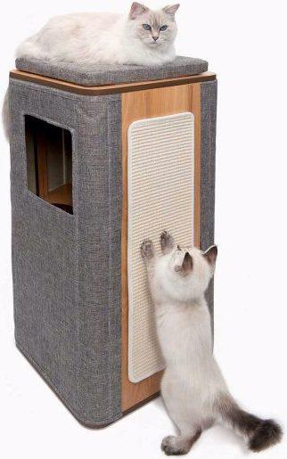 Produktbild Catit Vesper Cubo Tower Stone (87 cm, Grau, Natural)