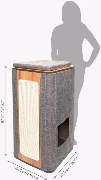 Produktbild Catit Vesper Cubo Tower Stone (87 cm, Grau, Natural)
