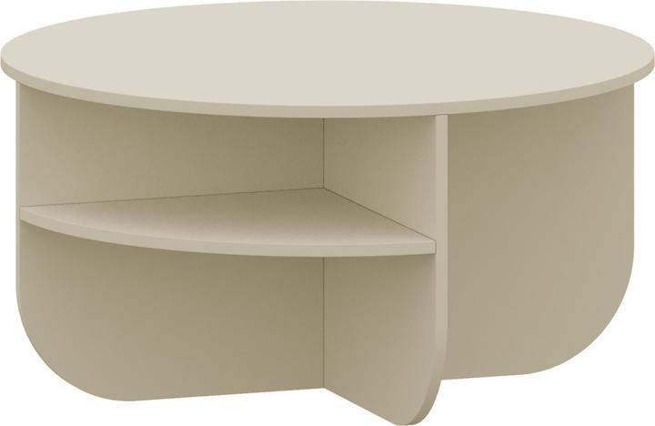 Image du produit En.Casa Couchtisch Reykhon Ø80x41 cm Sandfarben (80 x 41 cm)