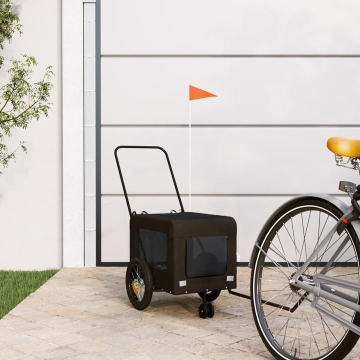 Remorque Vélo Et Poussette 2-en-1 VidaXL – Noir Et Rouge – Chariot