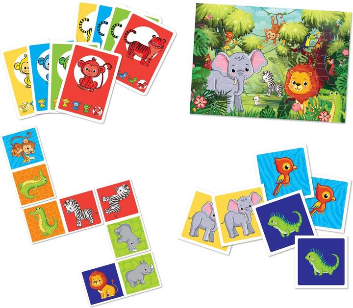 Image du produit Grafix Spellendoos 4in1 Jungle (Multilingue)