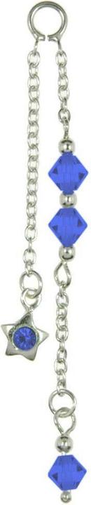 Actual product image Bijouteria Belly piercing pendant (Silver 925, Crystal)