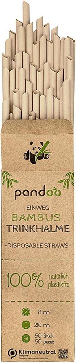 Pandoo Paille jetable bambou 50pcs (1 x)