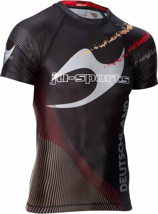 Actual product image Ju-Sports Rashguard Pro C18 Germany short sleeve black (S)