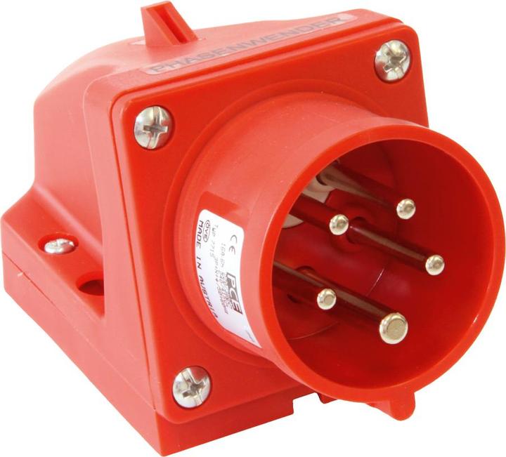Actual product image PCE 7725-6 Wall-mounted appliance inlet PW 32A 5p 6h IP44