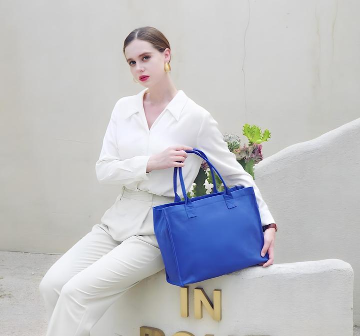 Produktbild Only-Bags.Store Canvas-Einkaufstasche, grosse Handtasche Einkaufstasche Reisetasche Arbeitstasche mit Schultergurt