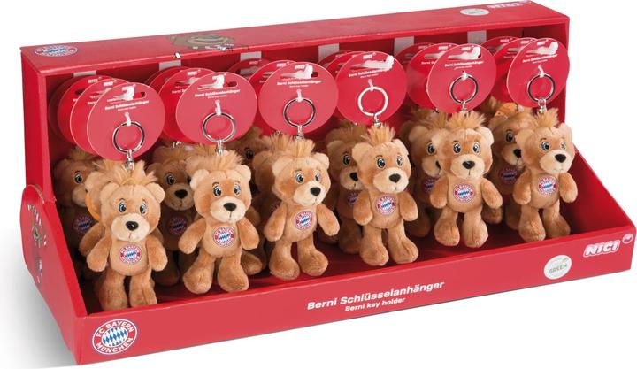 NICI 49070 Keyring FC BAYERN MÜNCHEN Bear Berni 10cm